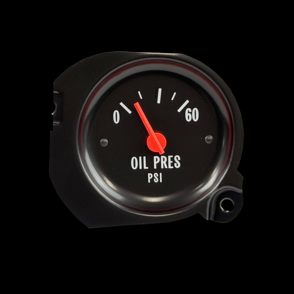 1978-79 Square Body Chevy & GMC Truck Oil Pressure Gauge, Fire Orange Needle