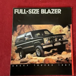 Brochure, 1987 Full Size Blazer Dealership Brochure