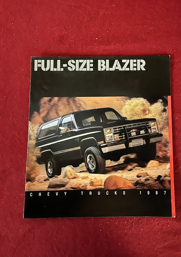 Brochure, 1987 Full Size Blazer Dealership Brochure
