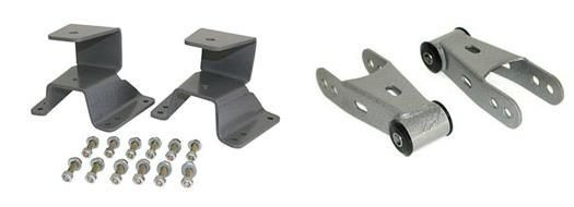 1973-87 Chevy/GMC Truck Rear Leaf Spring Hanger & Shackle Kit, 4″ Drop