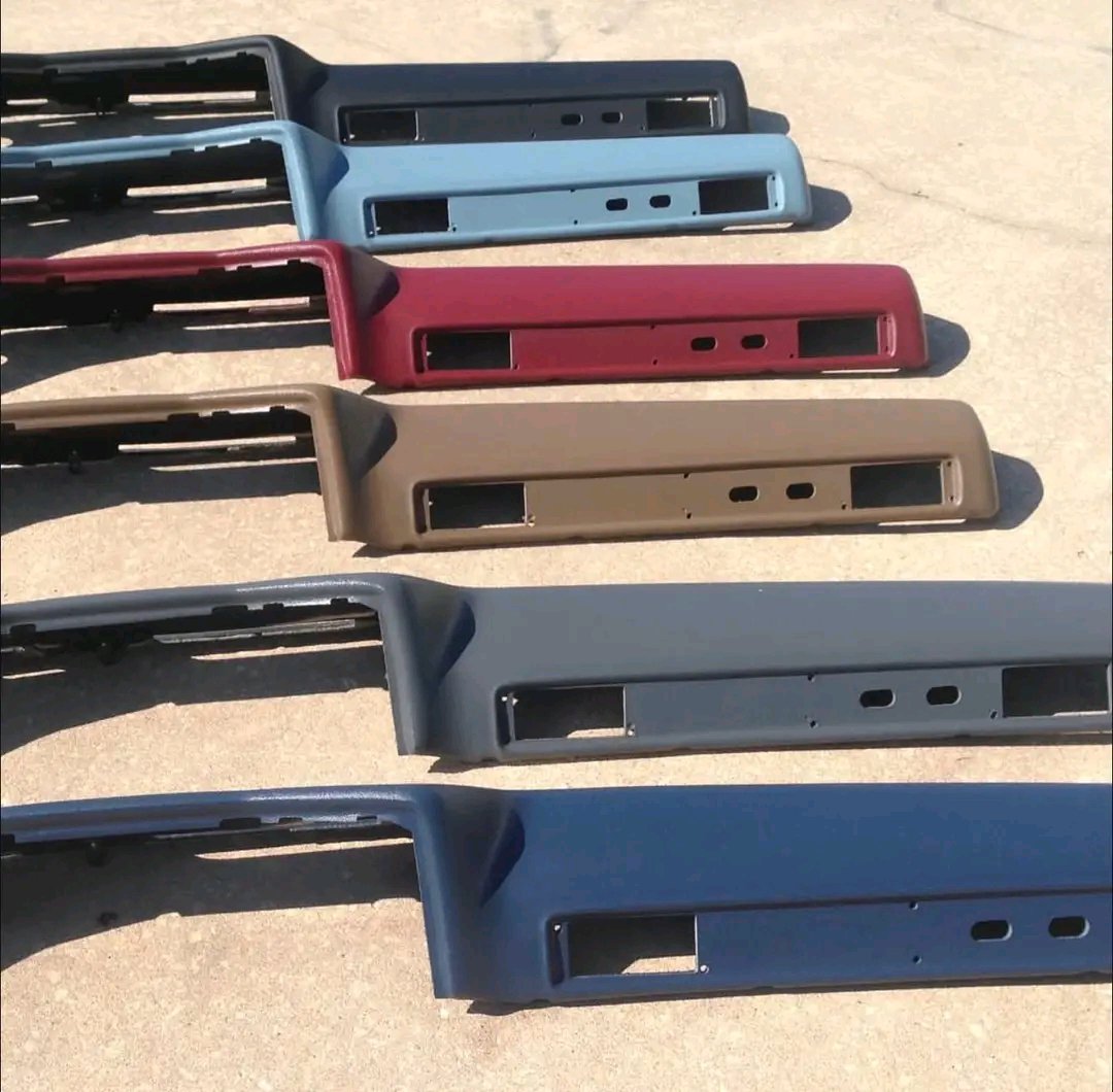 OEM Squarebody Chevy Dash Pads Old New Stock
Available for 1973-80 and 1981-87 Chevy/GMC Squarebody trucks. These are hard-to-find old new stock dash pads in multiple factory-style colors including blue, burgundy, brown, black, and tan. Clean finish, solid structure, and excellent fitment for restoration or replacement projects.
Old New Stock
No cracks or warping
Factory-style appearance
Ready to instal
Multiple colors available
Price: $250 each$
Serious buyers only. DM for availability, color options, and shipping details. - Image 5