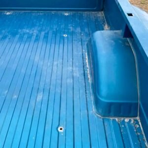 blue dually pickup truck bed from a third-generation Chevrolet C/K "Squarebody" truck (1973–1987).  it has no rust no dents