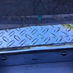 chrome diamond-plate rear step bumpe